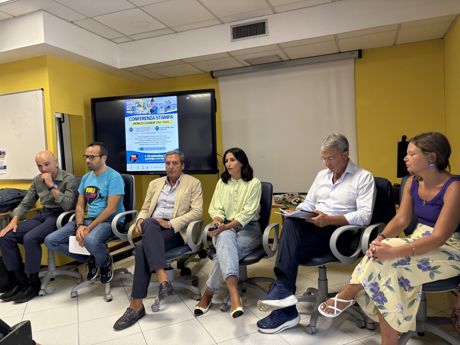 Conferenza stampa del World Cleanup Day 2026 al CSV Napoli il 10 settembre 2026